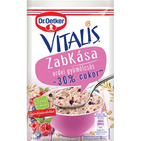 Dr.Oetker vitalis zabkása erdei-30% 53g