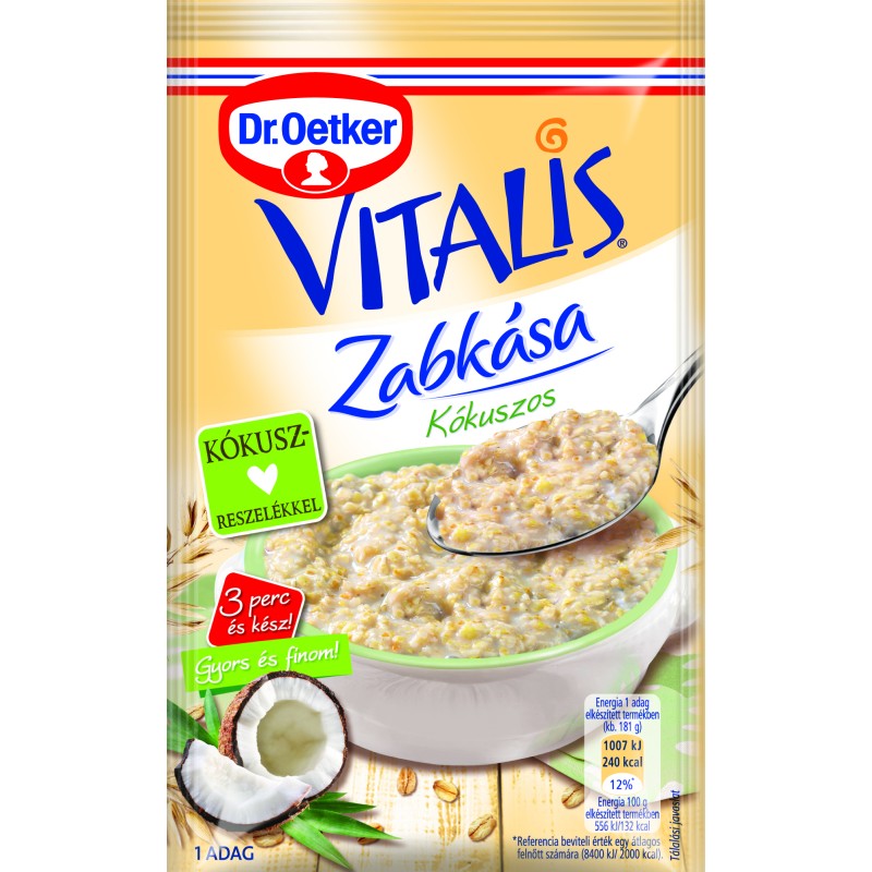 Dr.Oetker vitalis zabkása kókusz 56g