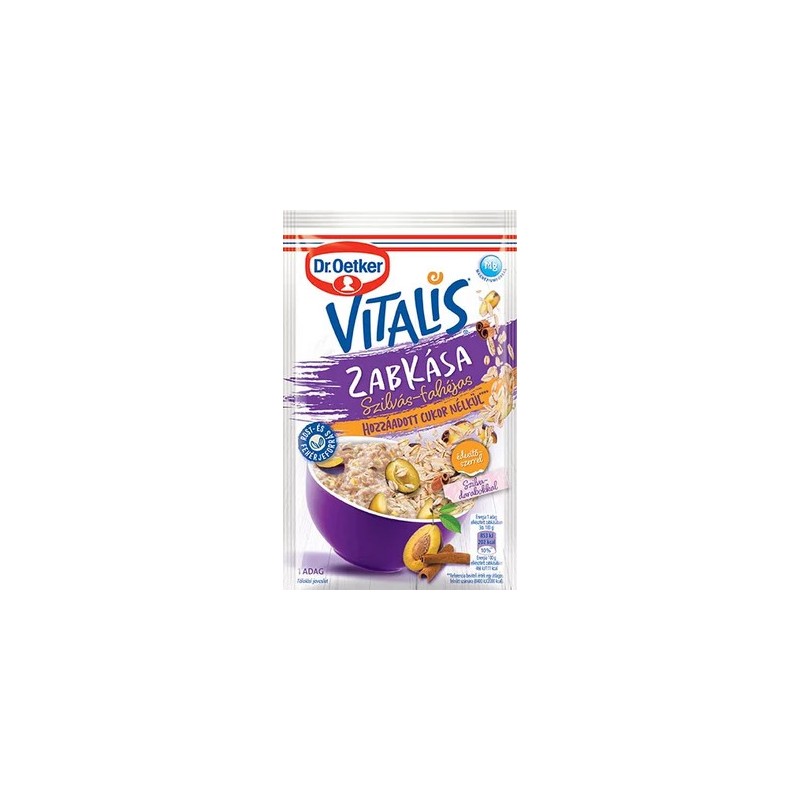 Dr.Oetker vitalis zabk. Hoz.cuk.nélk. szilvás-fahéjas 58g