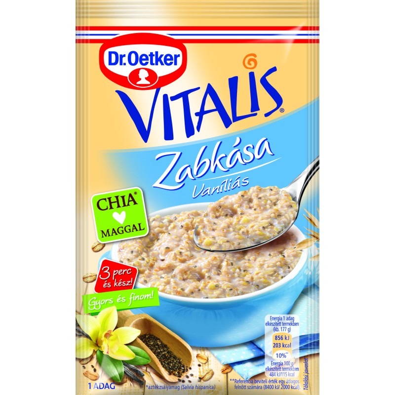 Dr.Oetker vitalis zabkása vaníliás 52g