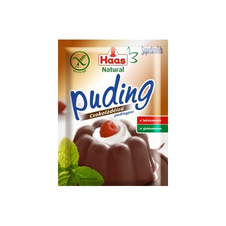 Haas nat.puding csokoládé glut.ment.44g