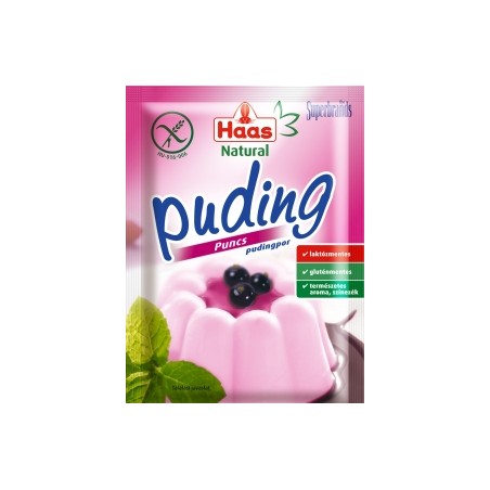 Haas nat.puding puncs glut.ment.40g