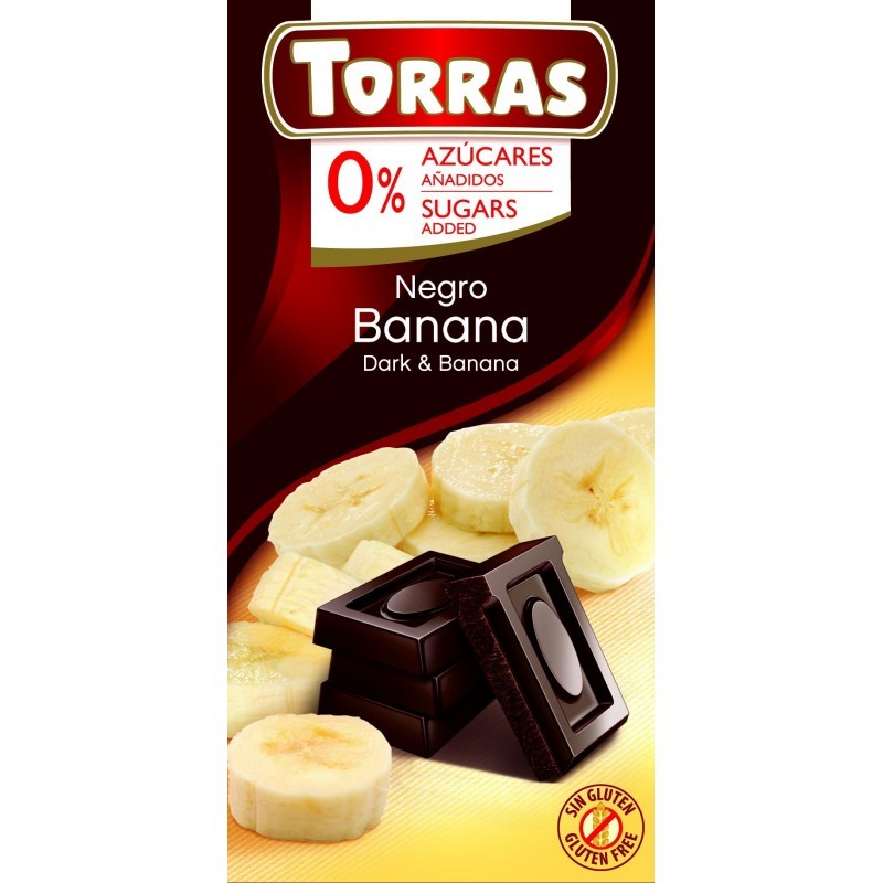 Torras cukormentes banános étcsokol.75g