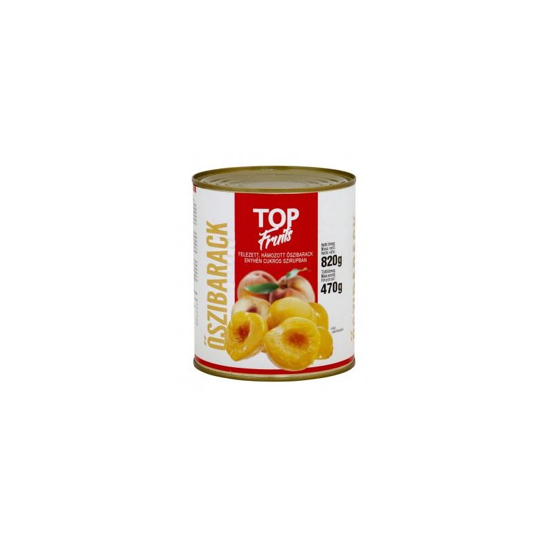 Őszibarack befőtt Top Fruits 820g/470g