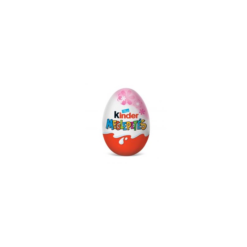 Kinder meglepetés rózsaszín 20g