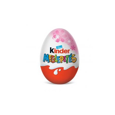 Kinder meglepetés rózsaszín 20g