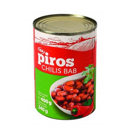 CBA Piros babkonzerv chilis 400g/240g