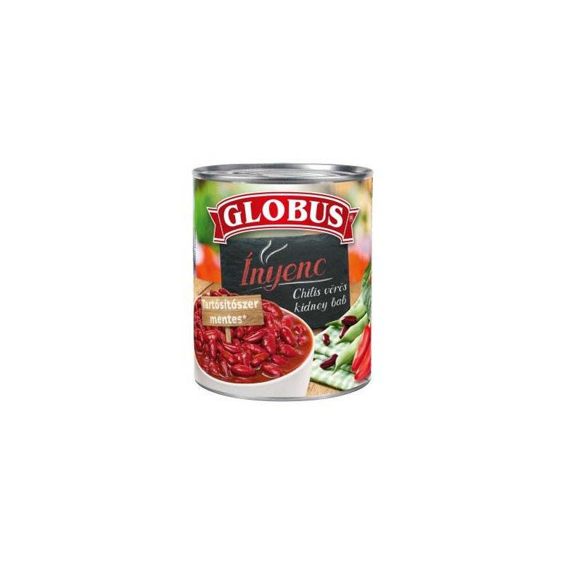 Globus vörösbab chilis szószban 400g