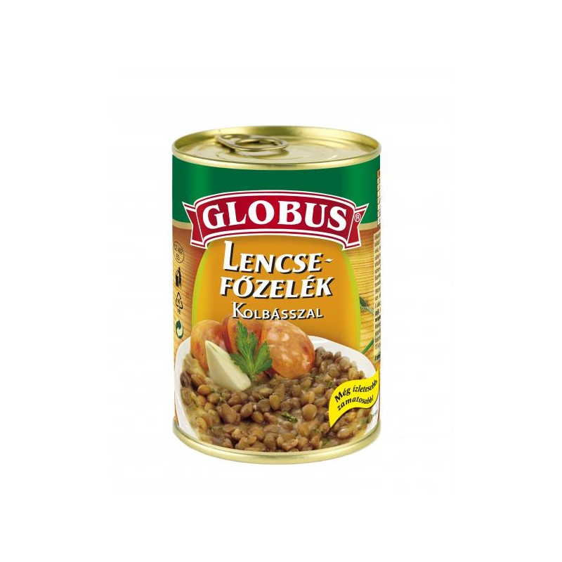 Globus lencsefőzelék kolbásszal 400g