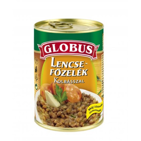 Globus lencsefőzelék kolbásszal 400g