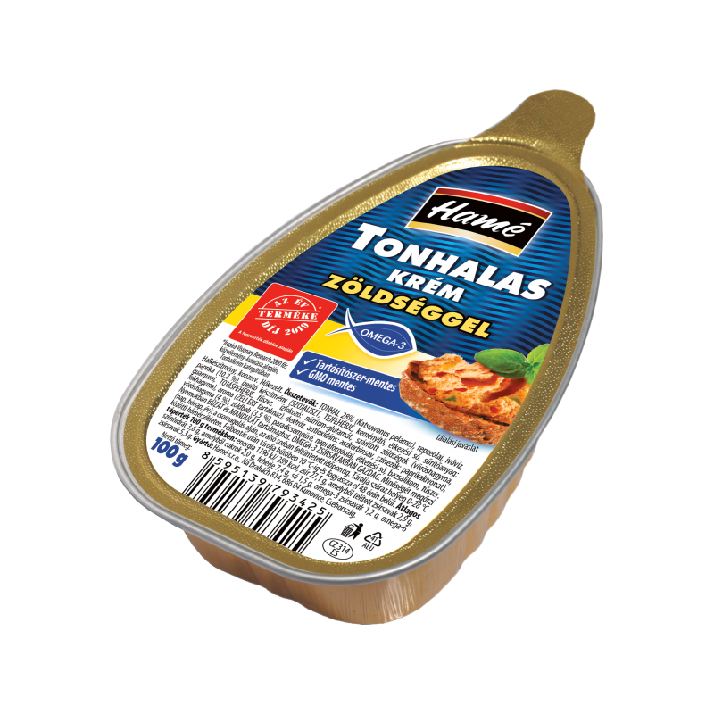 Hamé tonhalas krém zöldséges 100g