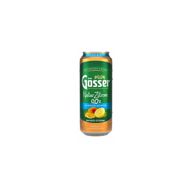 Gösser N.Z.0,5l dob. sör mang-citrom 0,0%
