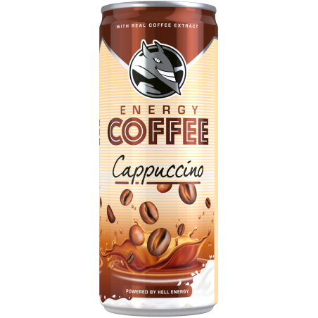 Hell Energy Coffee cappuccino UHT zsírszegény kávés tejital250 ml