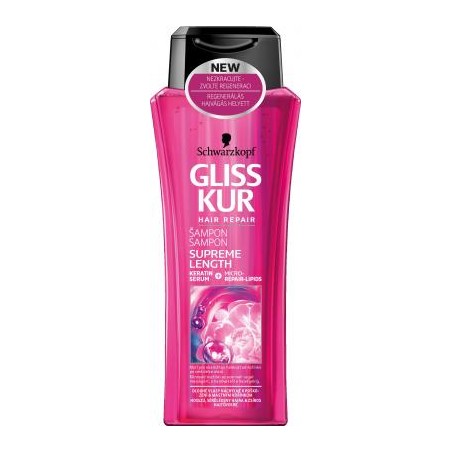 Gliss Kur Hajregeneráló sampon Supreme Length, 250 ml