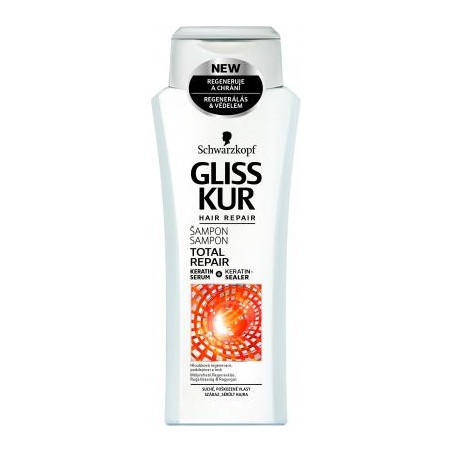 Gliss Kur Teljeskörű regeneráló hajregeneráló sampon - 250 ml