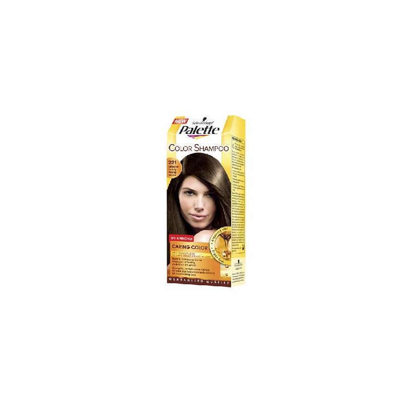 Schwarzkopf Palette Color Shampoo hajfesték 221 középbarna - 1 db