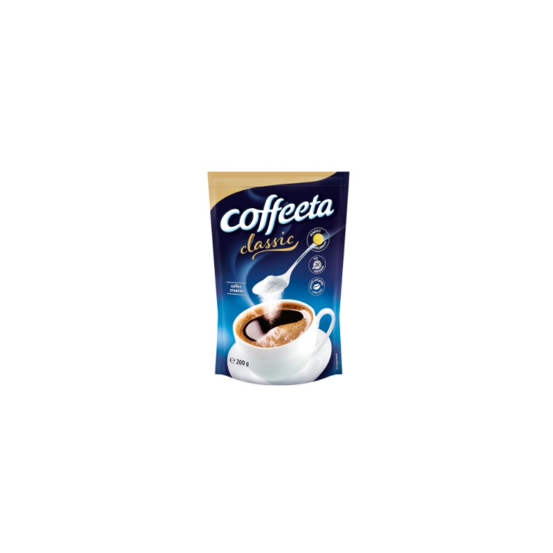 Coffeeta Classic gyorsan oldódó kávékrémpor 200g zacskós