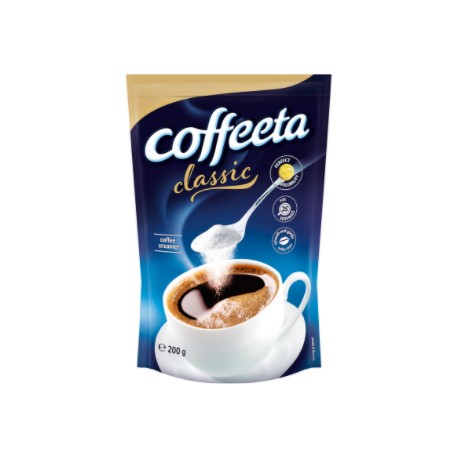 Coffeeta Classic gyorsan oldódó kávékrémpor 200g zacskós