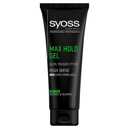 Syoss Max Hold Maximális Tartás hajformázó zselé - 250 ml