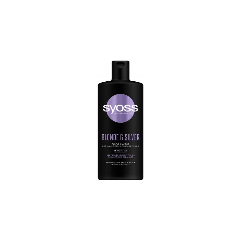 Syoss hamvasító sampon blonde & silver - 440 ml