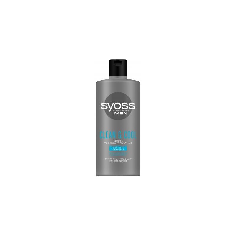 Syoss Clean&Cool sampon férfi - 440 ml