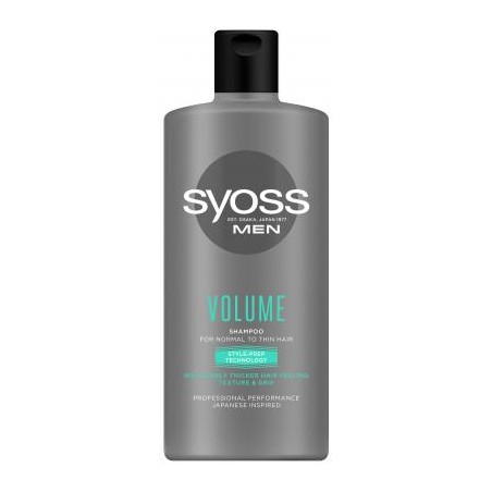 Syoss Men Volume sampon vékonyszálú hajra 440 ml