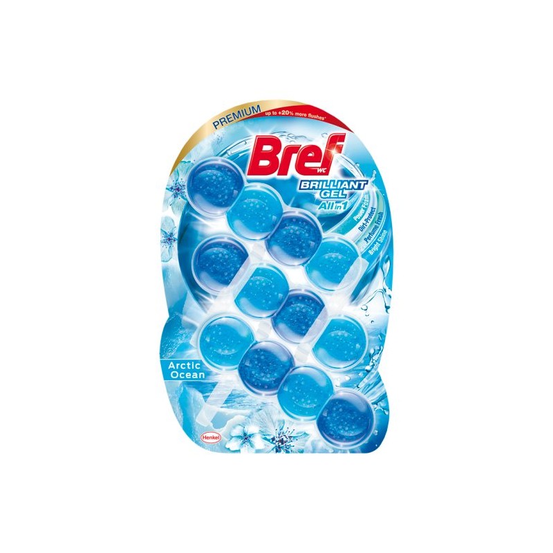 Bref Brilliant Gel Arctic Ocean WC illatosító (3x42 g)