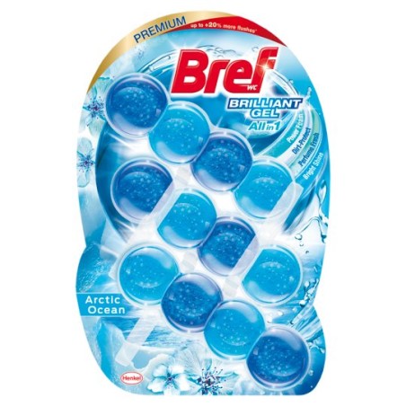 Bref Brilliant Gel Arctic Ocean WC illatosító (3x42 g)