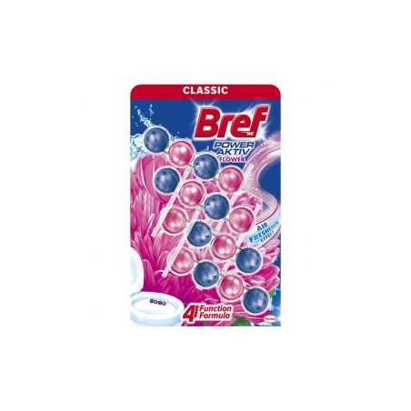 Bref Blue Aktiv Fresh Flower WC illatosító 4 x 50 g
