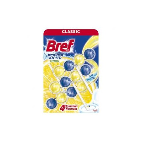 Bref Power Aktiv Lemon WC frissítő 3 x 50 g