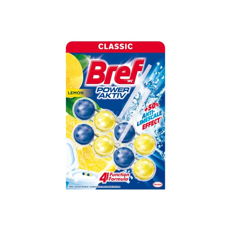 Bref Power Aktiv Lemon WC frissítő 2 x 50 g