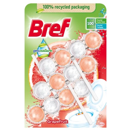 Bref Power Aktiv Pronat Grapefruit WC illatosító 3x50 g
