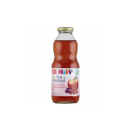 HiPP Bio Gluténmentes Piros gyümölcslé csipkebogyó teával, 4 hónapos kortól, 500 ml