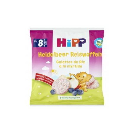 HiPP BIO almás-áfonyás rizskorong 8 hónapos kortól 30 g