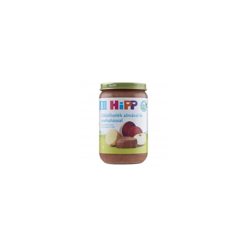 HiPP Bio Céklafőzelék almával és marhahússal 8 hónapos kortól – 220 g
