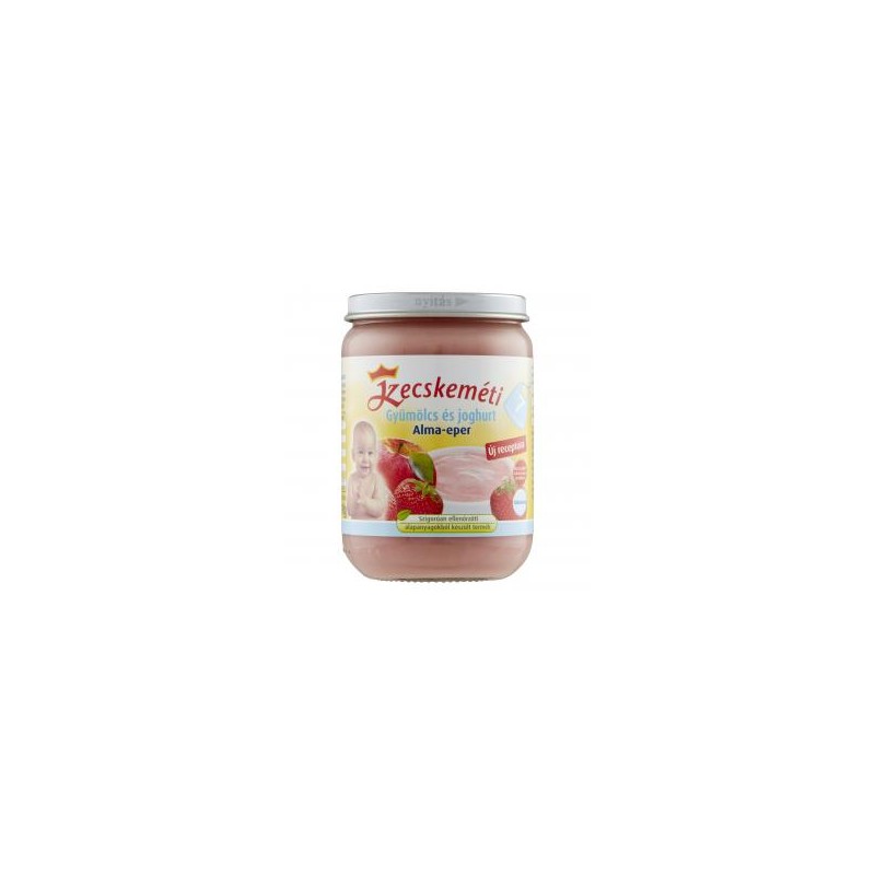 Kecskeméti BIO gyümölcs és joghurt alma-eper bébidesszert 7 hónapos kortól 190 g