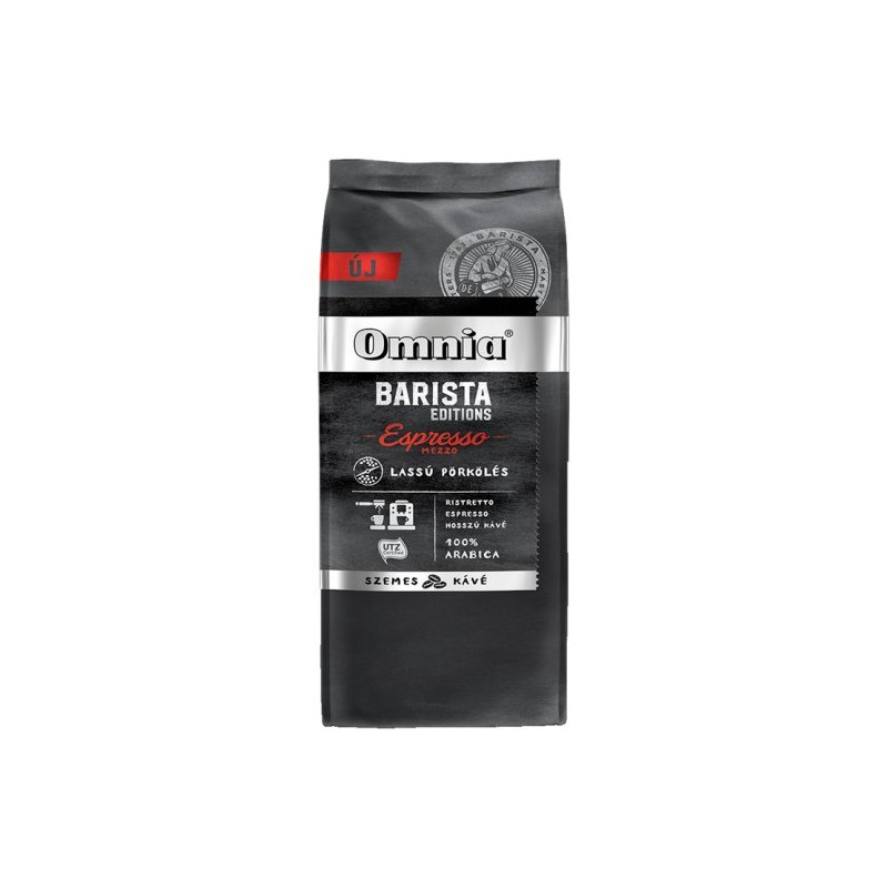 Omnia Barista Espresso Mezzo szemes pörkölt kávé 900 g