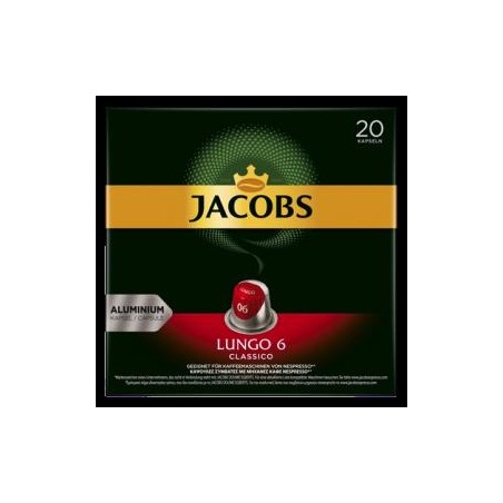 JACOBS LUNGO 6 CLASSICO KÁVÉKAPSZULA, 20 db