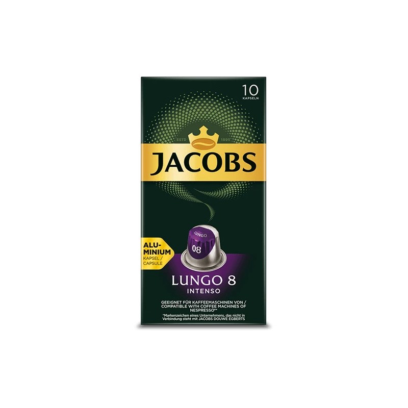 JACOBS LUNGO 8 INTENSO KÁVÉKAPSZULA, 10 db