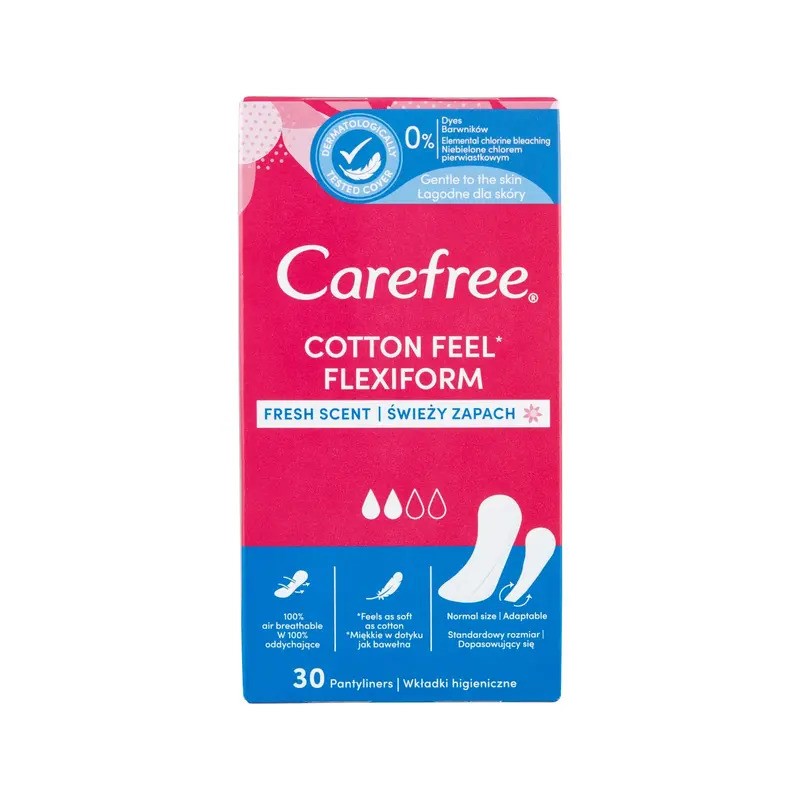 Carefree Cotton Flexiform tisztasági betét friss illattal - 30 db