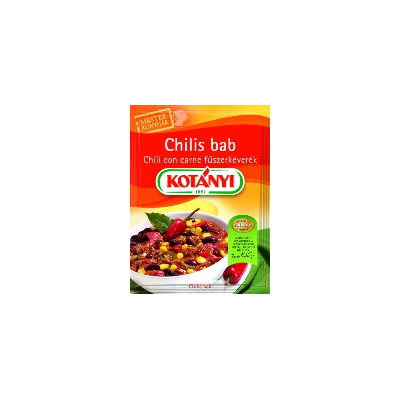 Kotányi chilis bab chili con carne fűszerkeverék 25 g