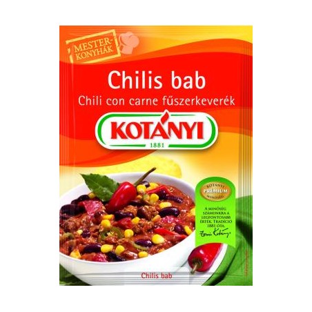Kotányi chilis bab chili con carne fűszerkeverék 25 g