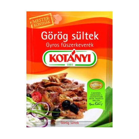 Kotányi görög sültek gyros fűszerkeverék 35 g