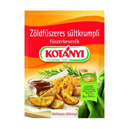 Kotányi sültkrumpli fűszer zölfűszeres 20g