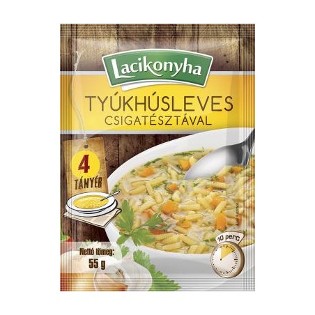 Lacikonyha tyúkhúsleves csigatésztával 55 g