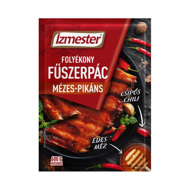 Ízmester folyékony fűszerpác mézes-pik.70ml