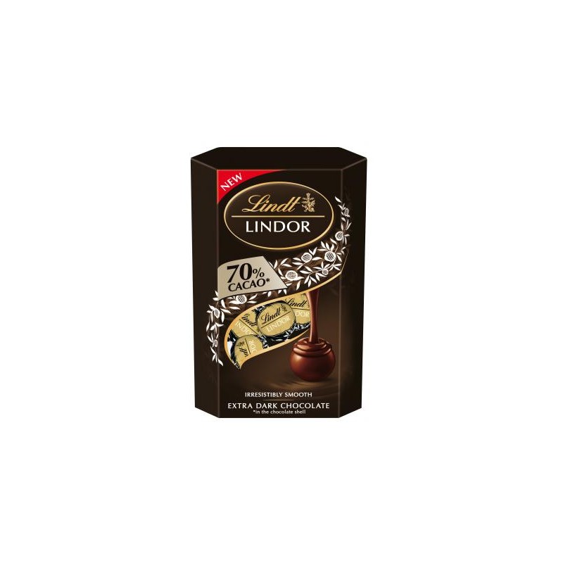 Lindor étcsoki golyók 70%cacao díszd.200g