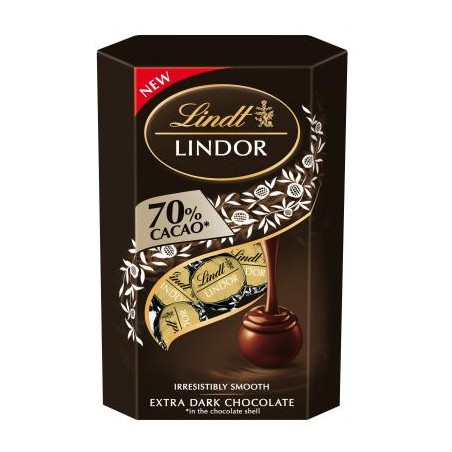 Lindor étcsoki golyók 70%cacao díszd.200g