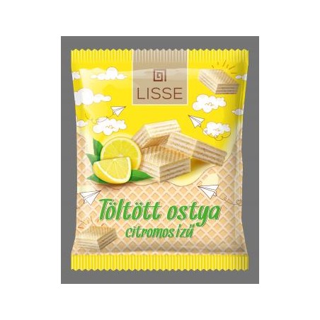 Lissé töltött ostya citromos ízű 180g