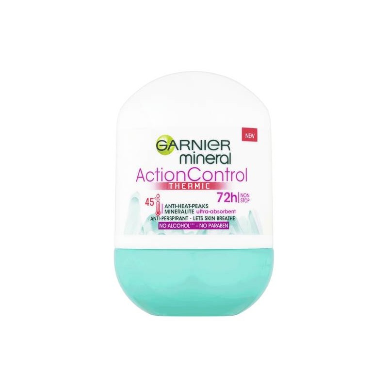 Garnier Mineral Action Control Thermic izzadásgátló golyós dezodor 72h, 50ml